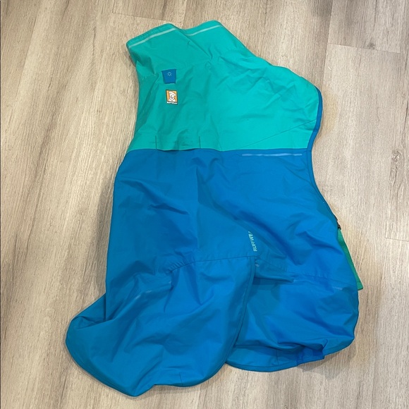 RuffWear Other - RuffWear Teal and Blue Dog Rain Jacket Size Medium